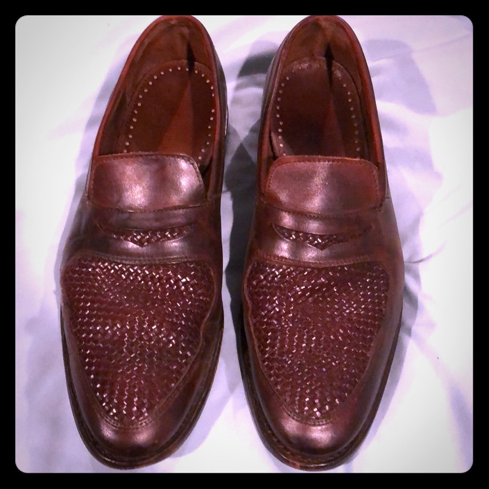 Allen Edmonds Carlsbad Dark Chili Weave shoes